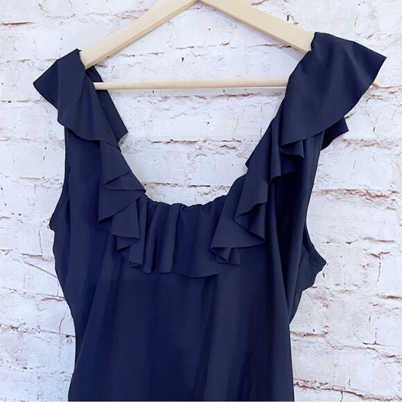 J. Crew ruffle scoop one piece swimsuit - Picture 3 of 8